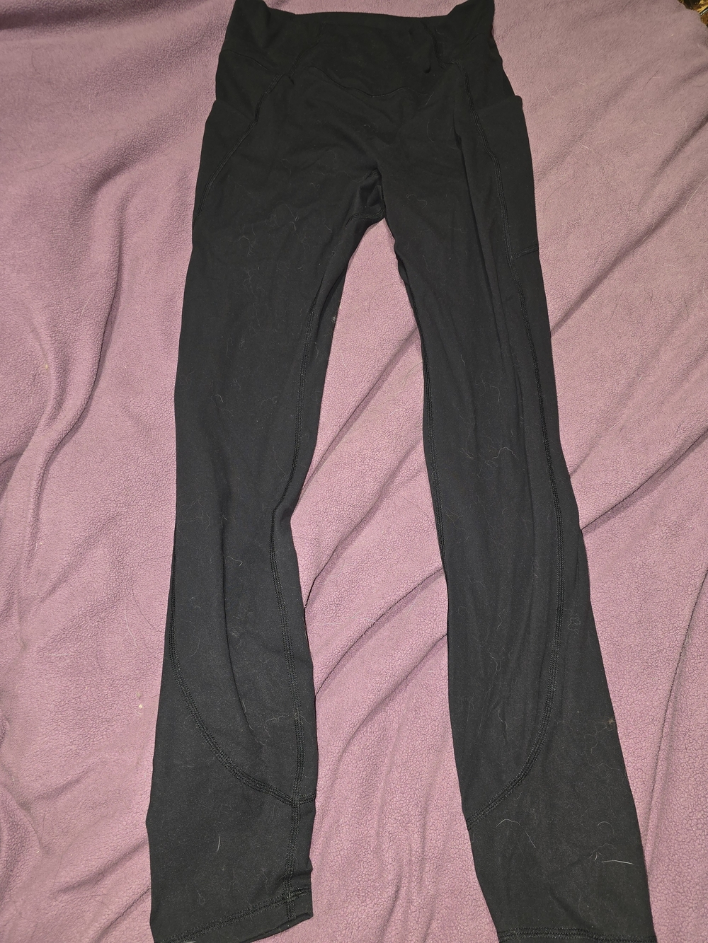 BuffBunny Black High-Rise Athletic Leggings with Side Pockets